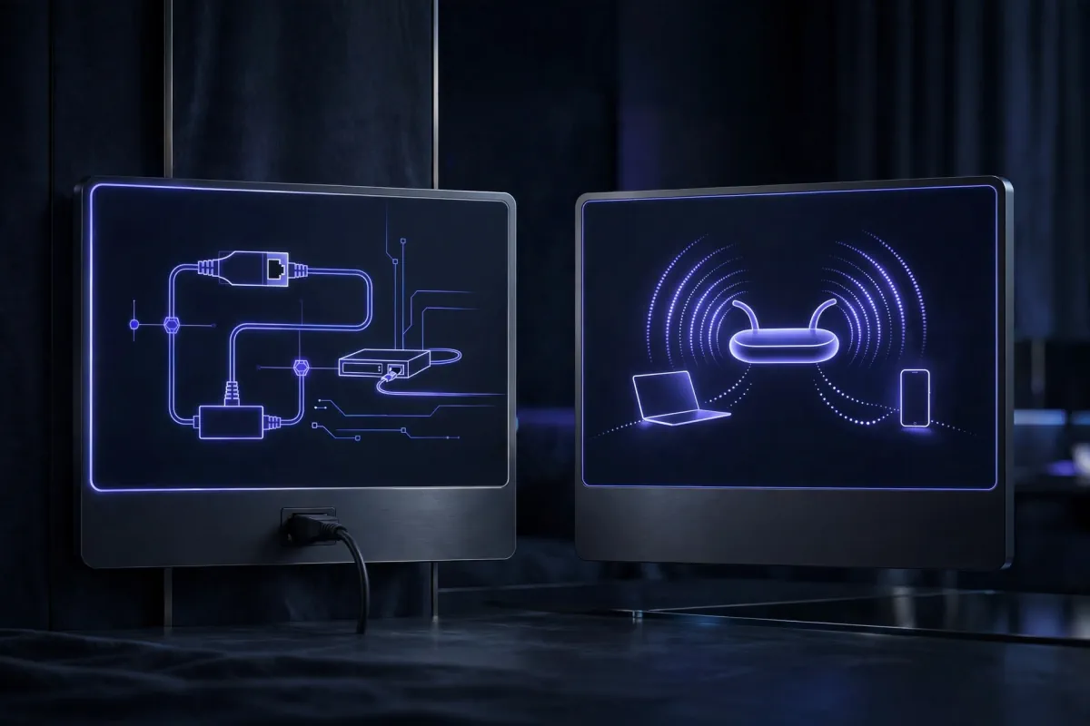 Schéma Ethernet vs Wi-Fi