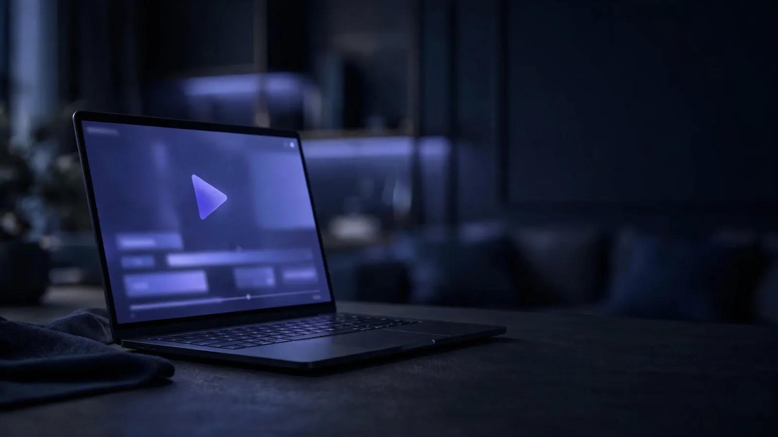 Regarder l'IPTV sur PC et Mac : VLC, Smarters, MyIPTV, Kodi : ordinateur portable affichant un lecteur vidéo générique