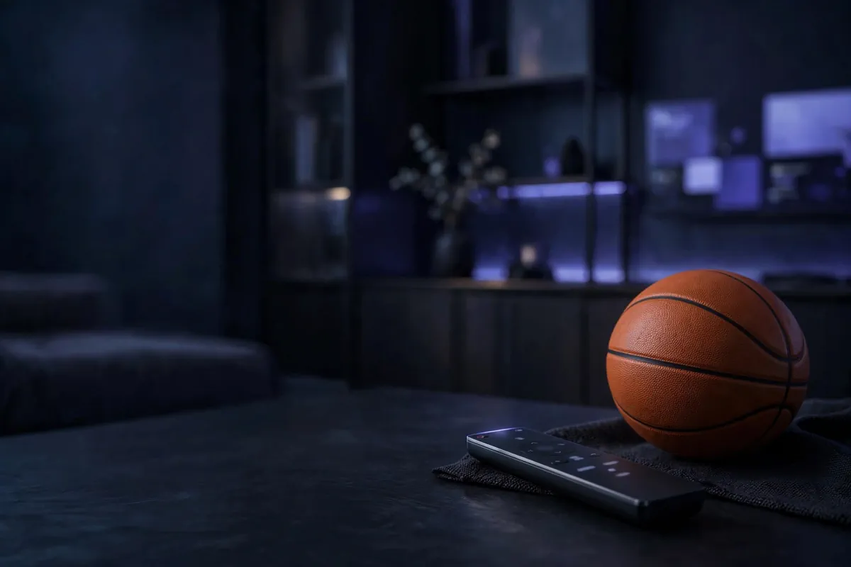 Ballon de basket et télécommande