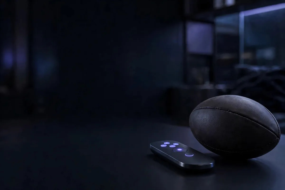 Ballon ovale et télécommande