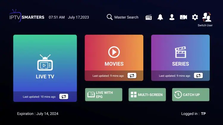 Message User added successfully Smarters Pro Xtream Codes
