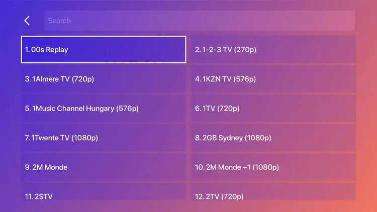 Smarters Player Lite installé et configuré sur Apple TV 4K